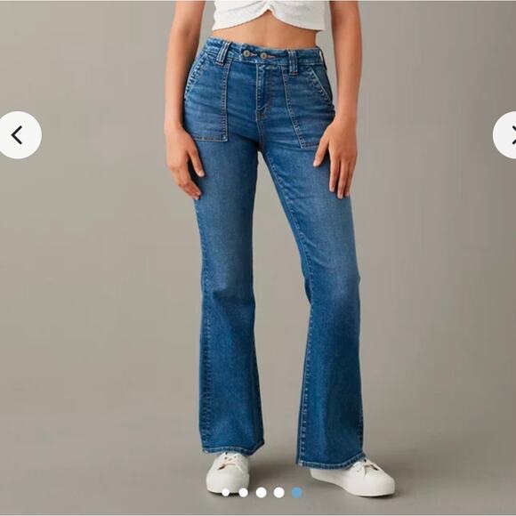 American Eagle Outfitters Denim - American Eagle AE Next Level Super High-Waisted Flare Jean 000R